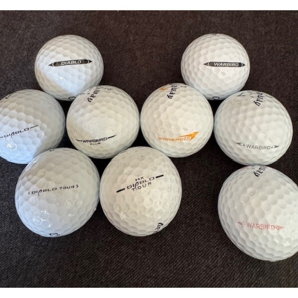 Callaway Golf Ball Lot 24 Count Warbird Diablo HX Tour Mixed White Golf Balls